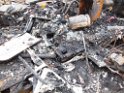 Wohnwagen ausgebrannt Koeln Muelheim Muelheimer Ring Piccoloministr P090